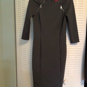 COPY - Gray dress with zipper detail from GILI (QVC). Size 6.